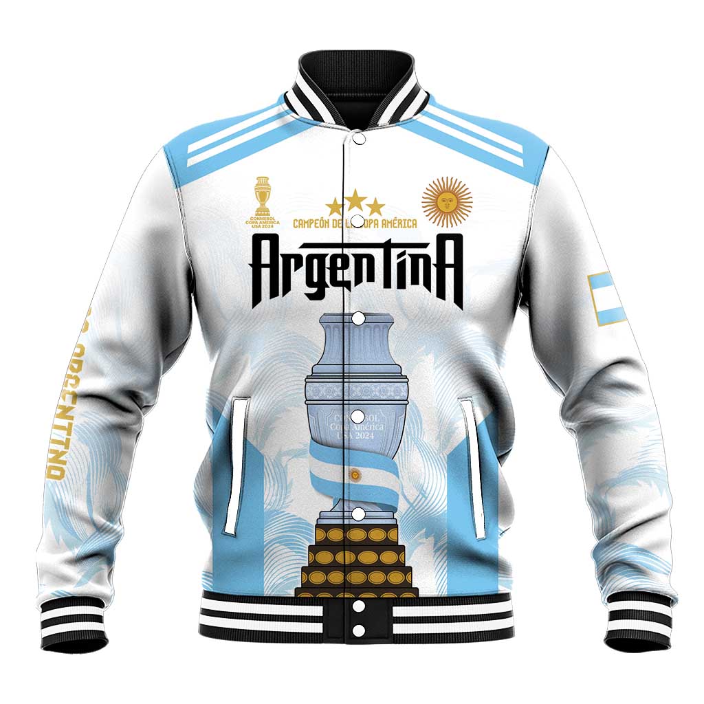Argentina Champions Football Custom Baseball Jacket Campeon de America LT9 - Wonder Print Shop