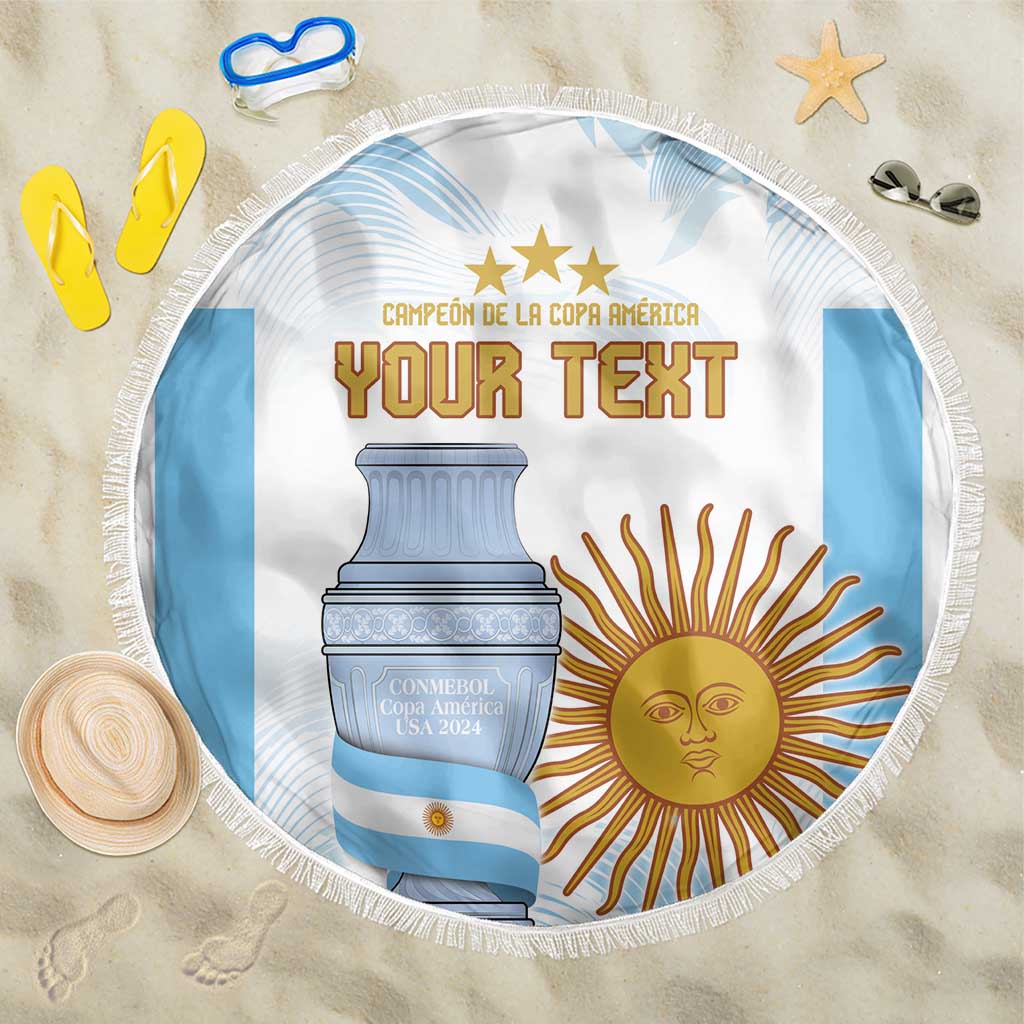 Argentina Champions Football Custom Beach Blanket Campeon de America LT9 - Wonder Print Shop