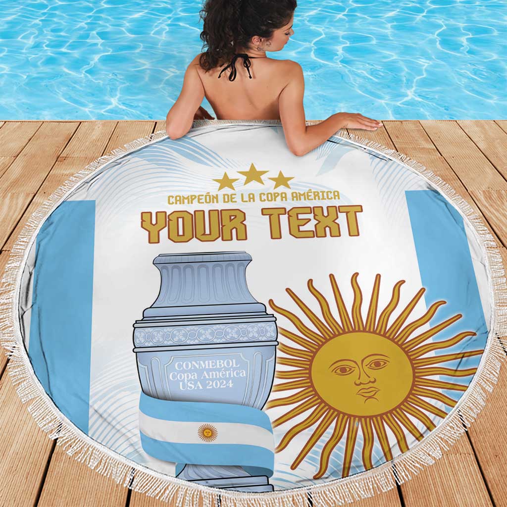 Argentina Champions Football Custom Beach Blanket Campeon de America LT9 - Wonder Print Shop