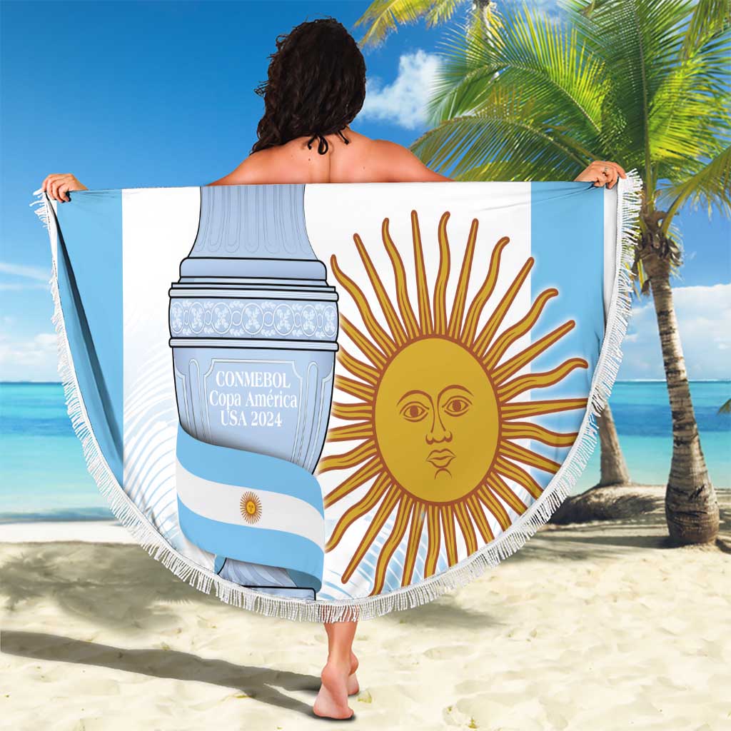 Argentina Champions Football Custom Beach Blanket Campeon de America LT9 - Wonder Print Shop
