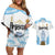 Argentina Champions Football Custom Couples Matching Off Shoulder Short Dress and Hawaiian Shirt Campeon de America LT9 - Wonder Print Shop