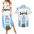 Argentina Champions Football Custom Couples Matching Summer Maxi Dress and Hawaiian Shirt Campeon de America LT9 - Wonder Print Shop