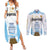 Argentina Champions Football Custom Couples Matching Summer Maxi Dress and Long Sleeve Button Shirt Campeon de America LT9 - Wonder Print Shop
