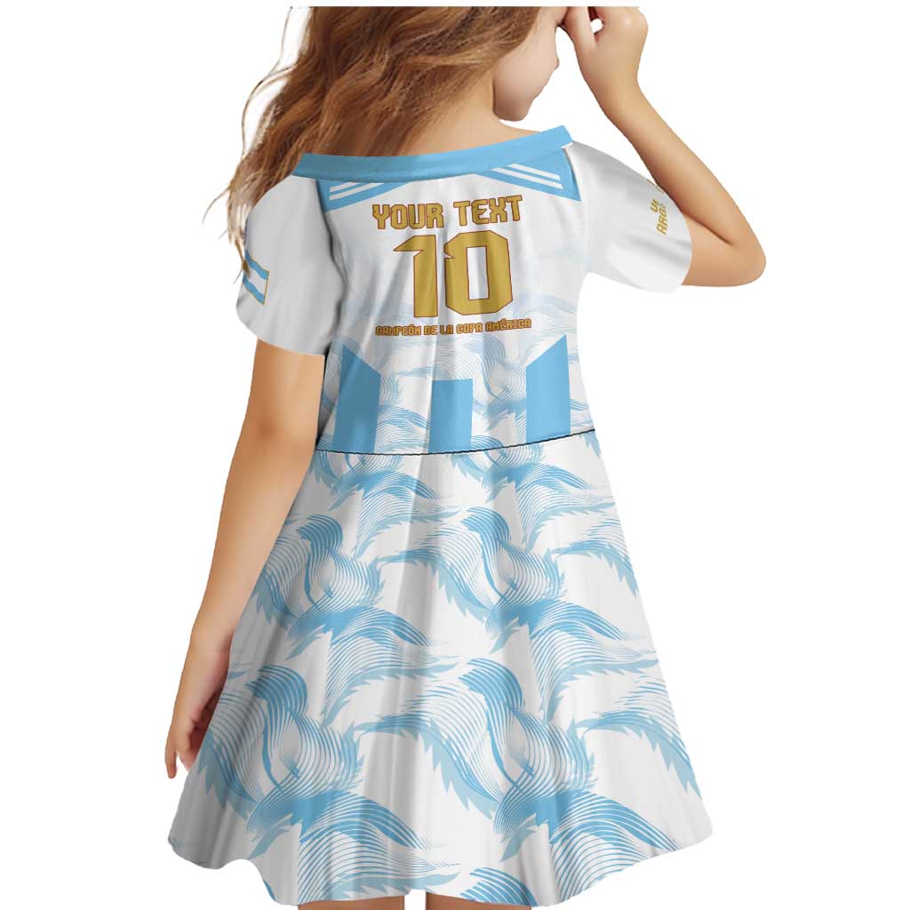 Argentina Champions Football Custom Family Matching Mermaid Dress and Hawaiian Shirt Campeon de America LT9 - Wonder Print Shop