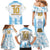 Argentina Champions Football Custom Family Matching Mermaid Dress and Hawaiian Shirt Campeon de America LT9 - Wonder Print Shop