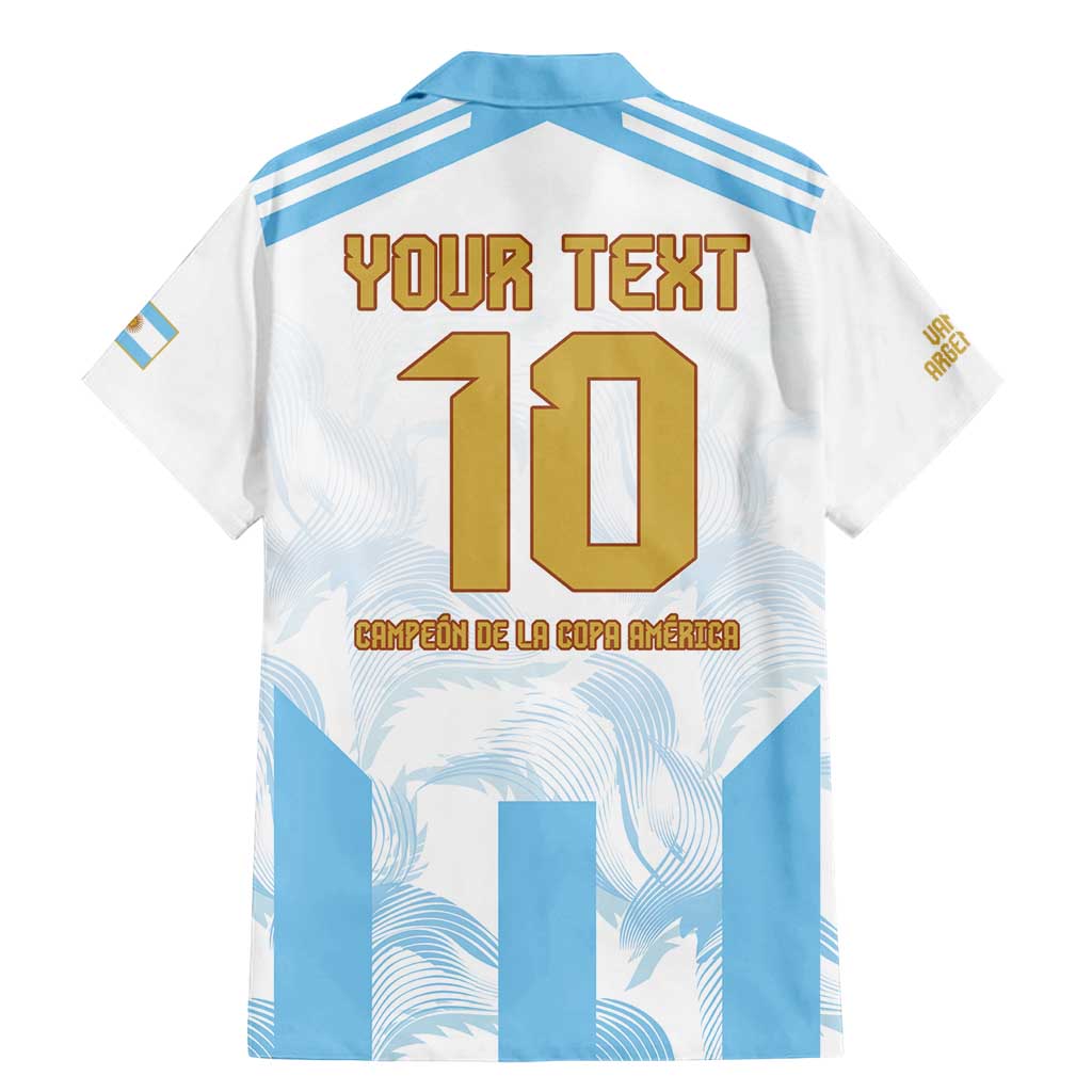 Argentina Champions Football Custom Family Matching Mermaid Dress and Hawaiian Shirt Campeon de America LT9 - Wonder Print Shop