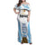 Argentina Champions Football Custom Family Matching Off Shoulder Maxi Dress and Hawaiian Shirt Campeon de America LT9 - Wonder Print Shop