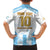Argentina Champions Football Custom Family Matching Summer Maxi Dress and Hawaiian Shirt Campeon de America - Wonder Print Shop