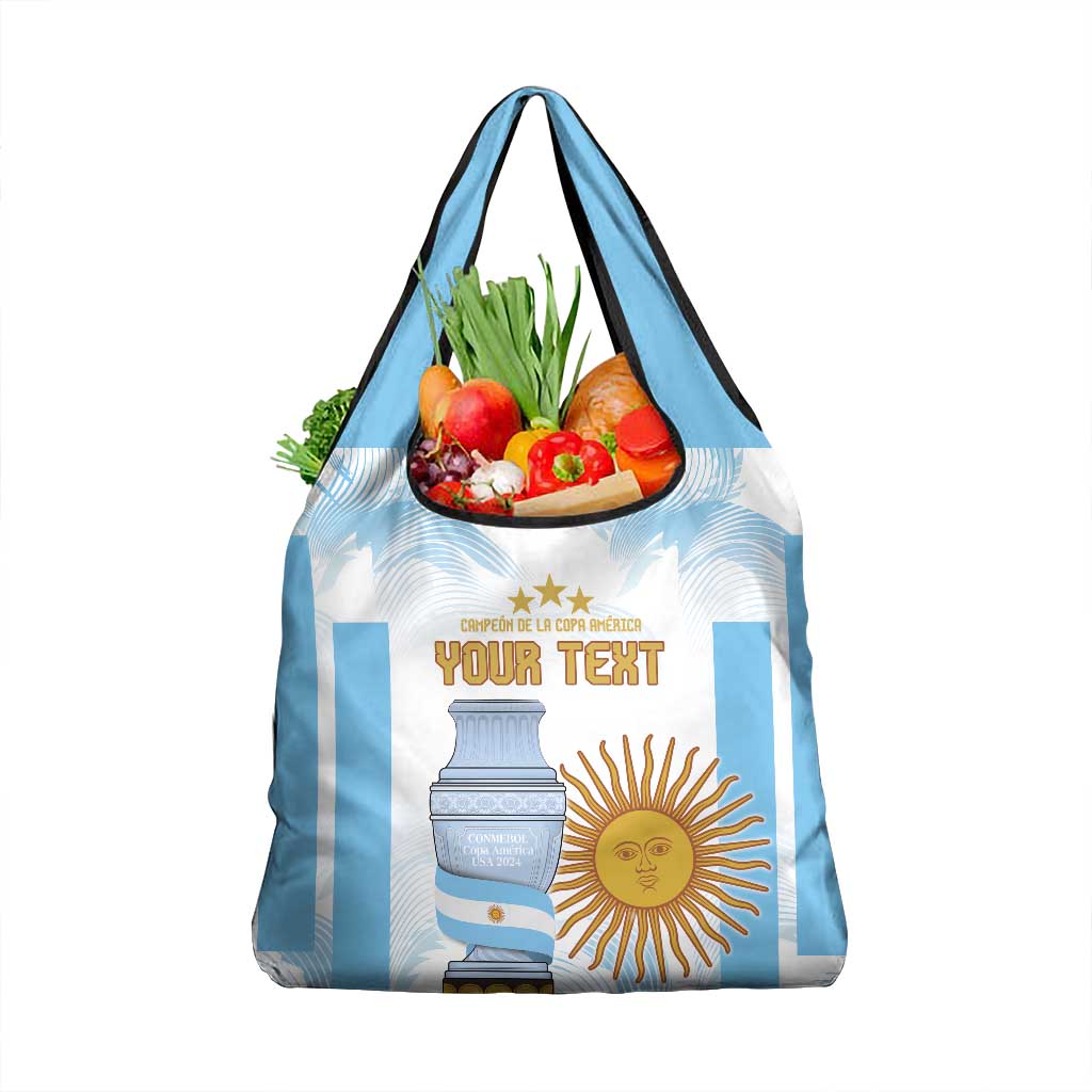 Argentina Champions Football Custom Grocery Bag Campeon de America