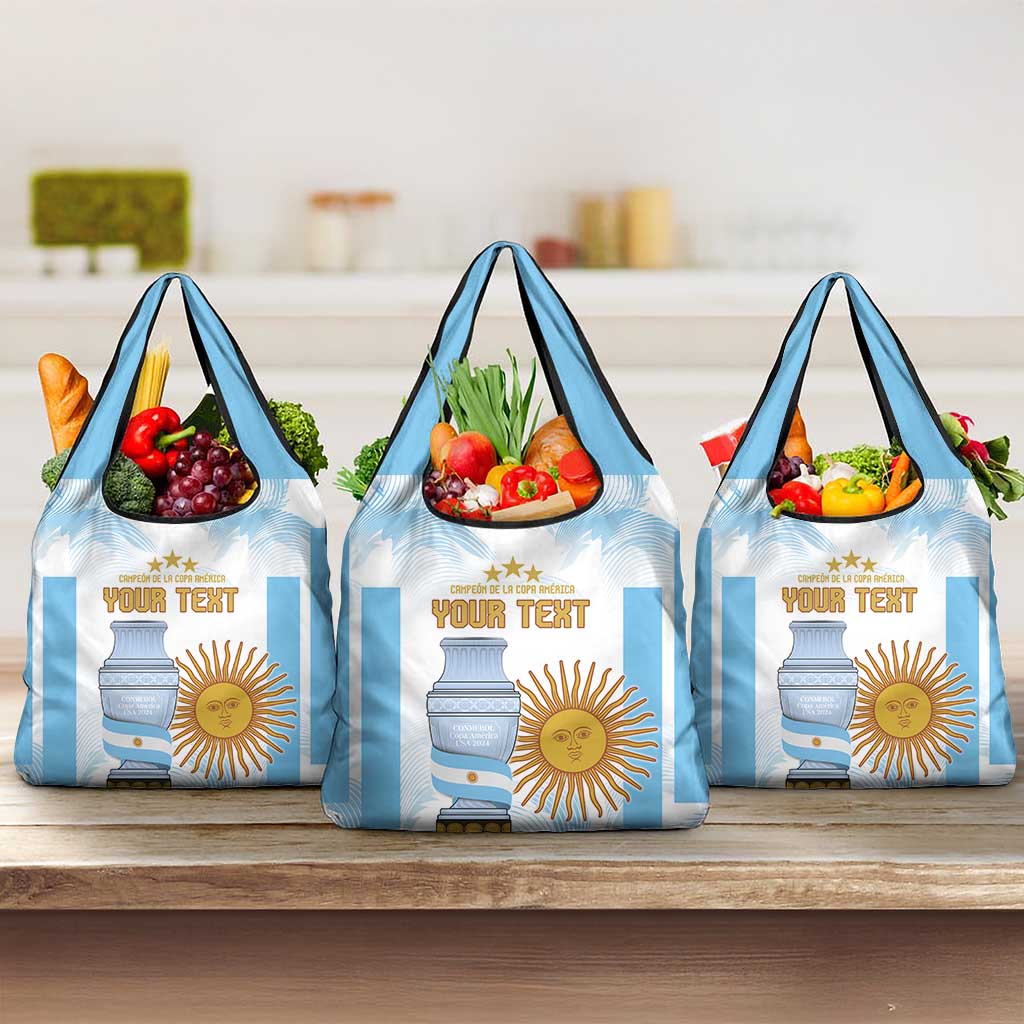 Argentina Champions Football Custom Grocery Bag Campeon de America