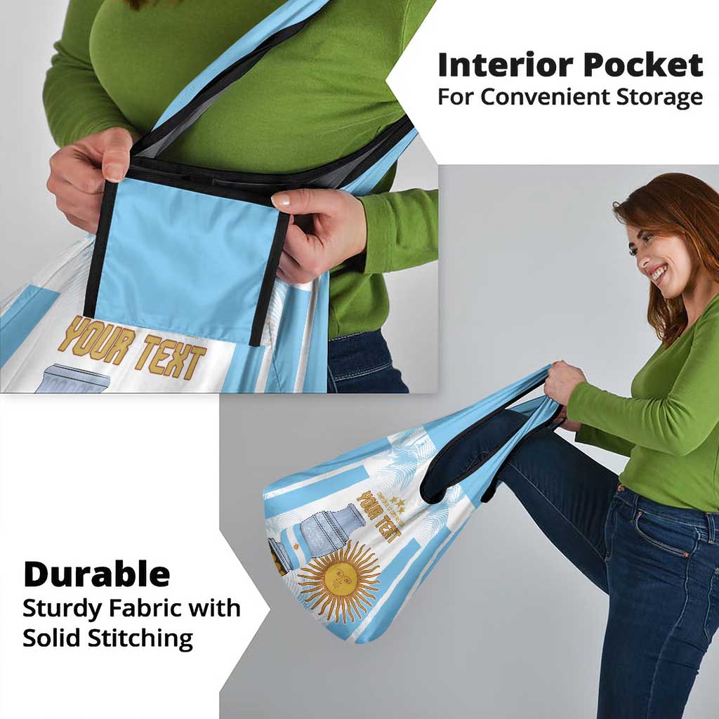Argentina Champions Football Custom Grocery Bag Campeon de America