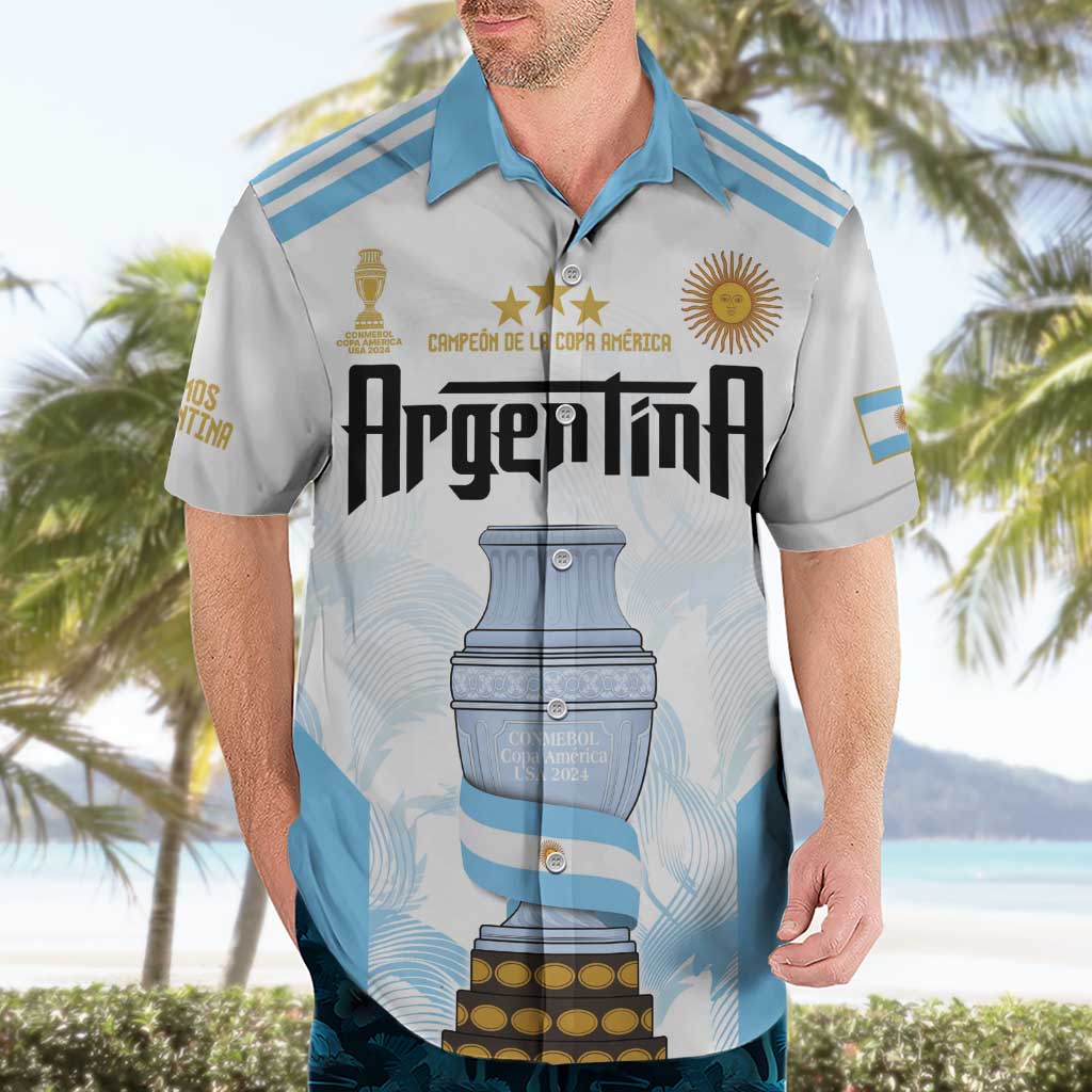Argentina Champions Football Custom Hawaiian Shirt Campeon de America - Wonder Print Shop