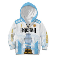 Argentina Champions Football Custom Kid Hoodie Campeon de America - Wonder Print Shop