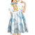 Argentina Champions Football Custom Kid Short Sleeve Dress Campeon de America - Wonder Print Shop