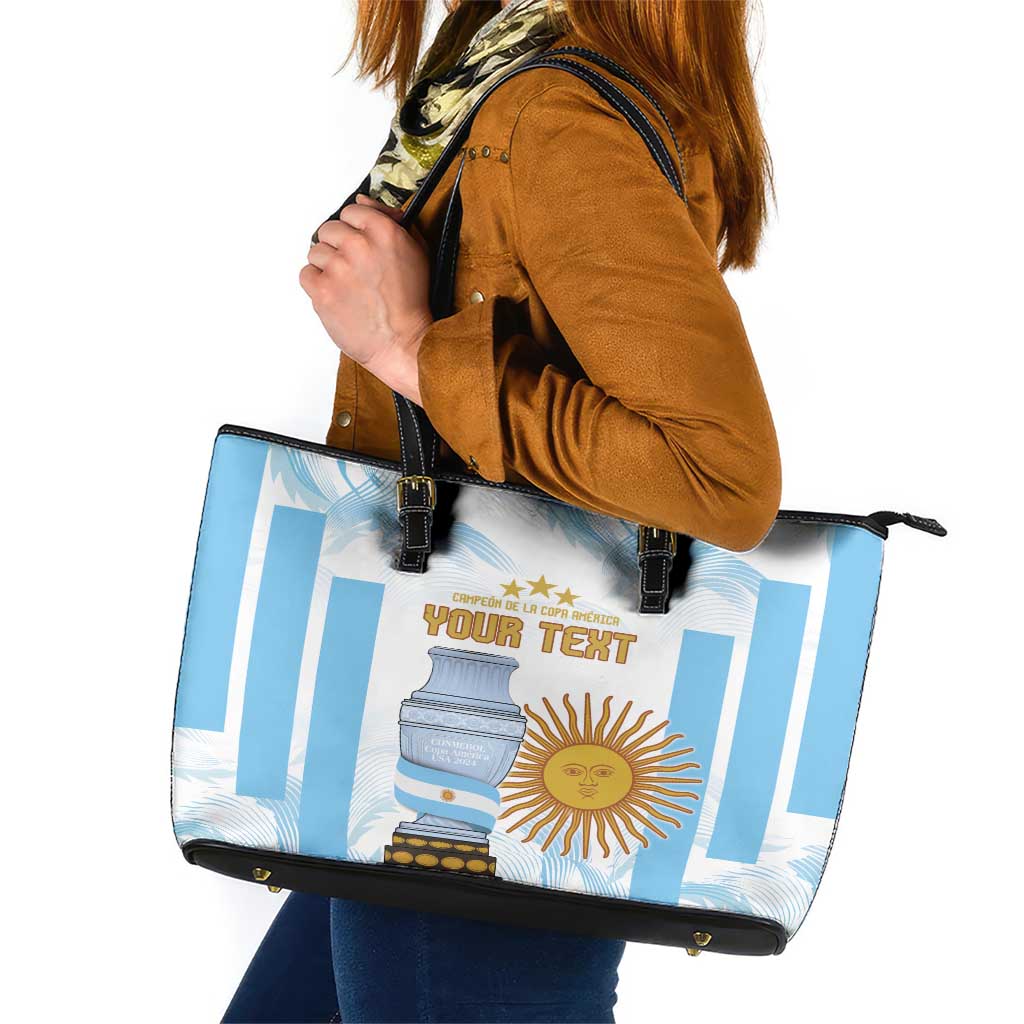 Argentina Champions Football Custom Leather Tote Bag Campeon de America - Wonder Print Shop