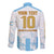 Argentina Champions Football Custom Long Sleeve Button Shirt Campeon de America - Wonder Print Shop