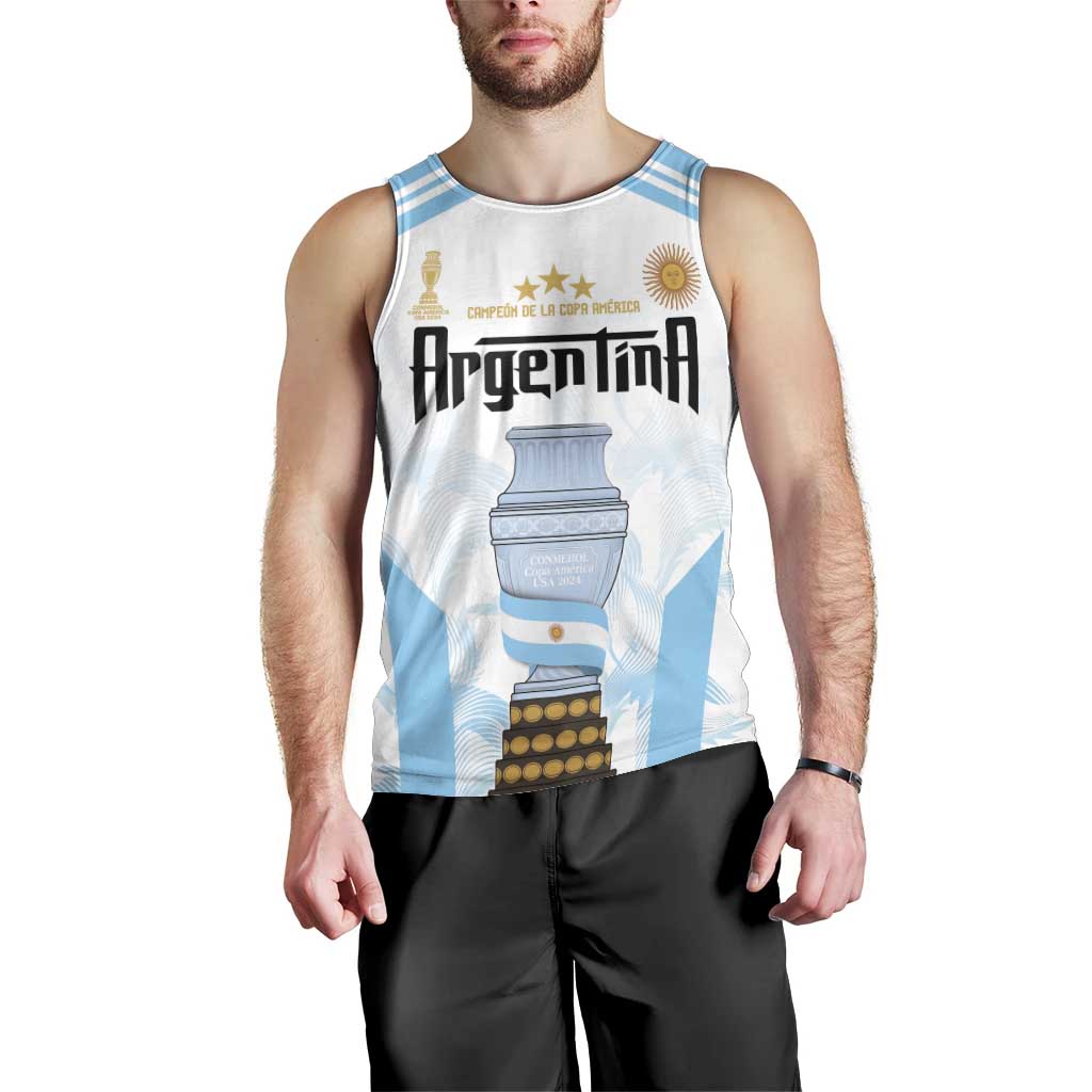 Argentina Champions Football Custom Men Tank Top Campeon de America - Wonder Print Shop