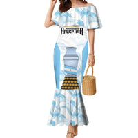 Argentina Champions Football Custom Mermaid Dress Campeon de America - Wonder Print Shop