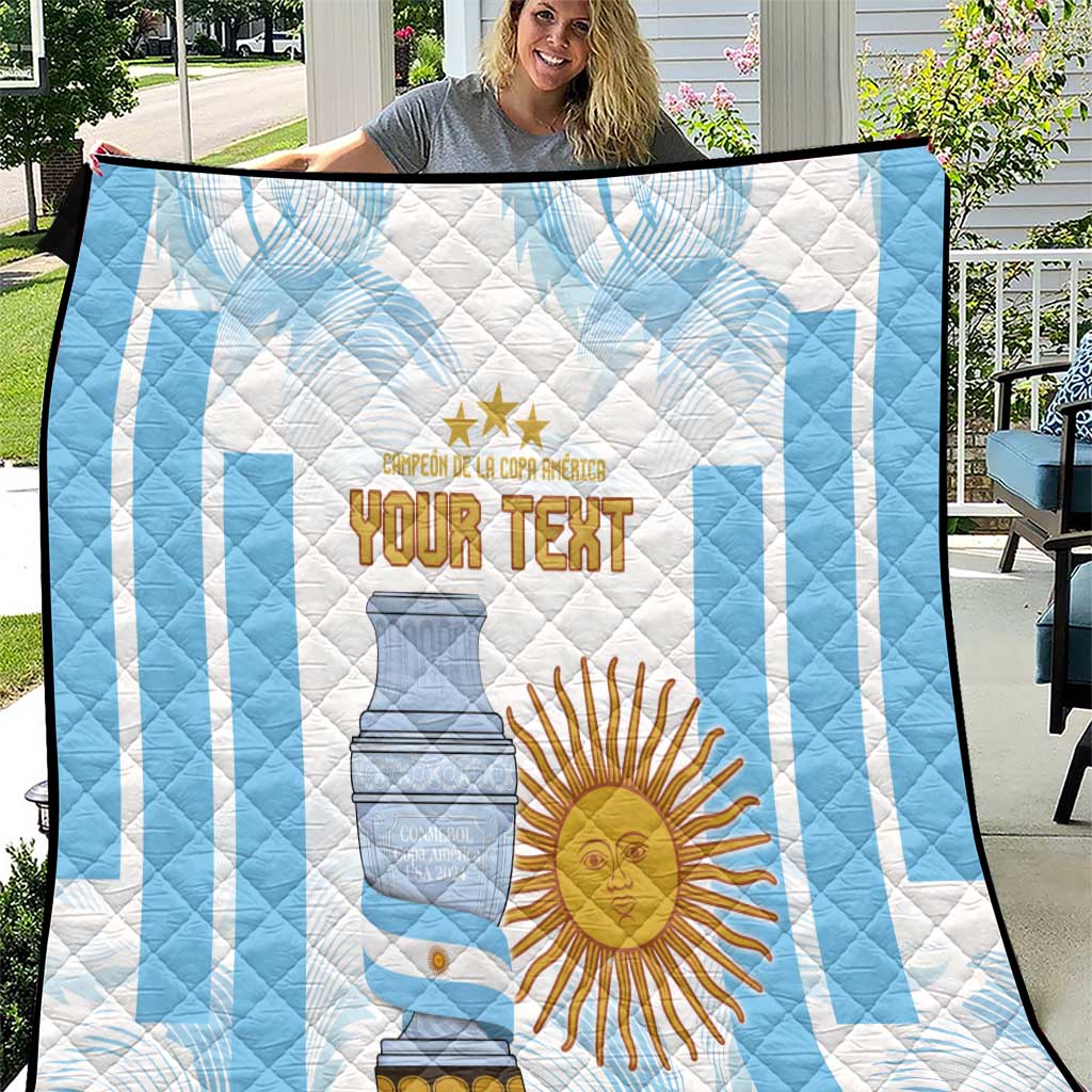 Argentina Champions Football Custom Quilt Campeon de America - Wonder Print Shop