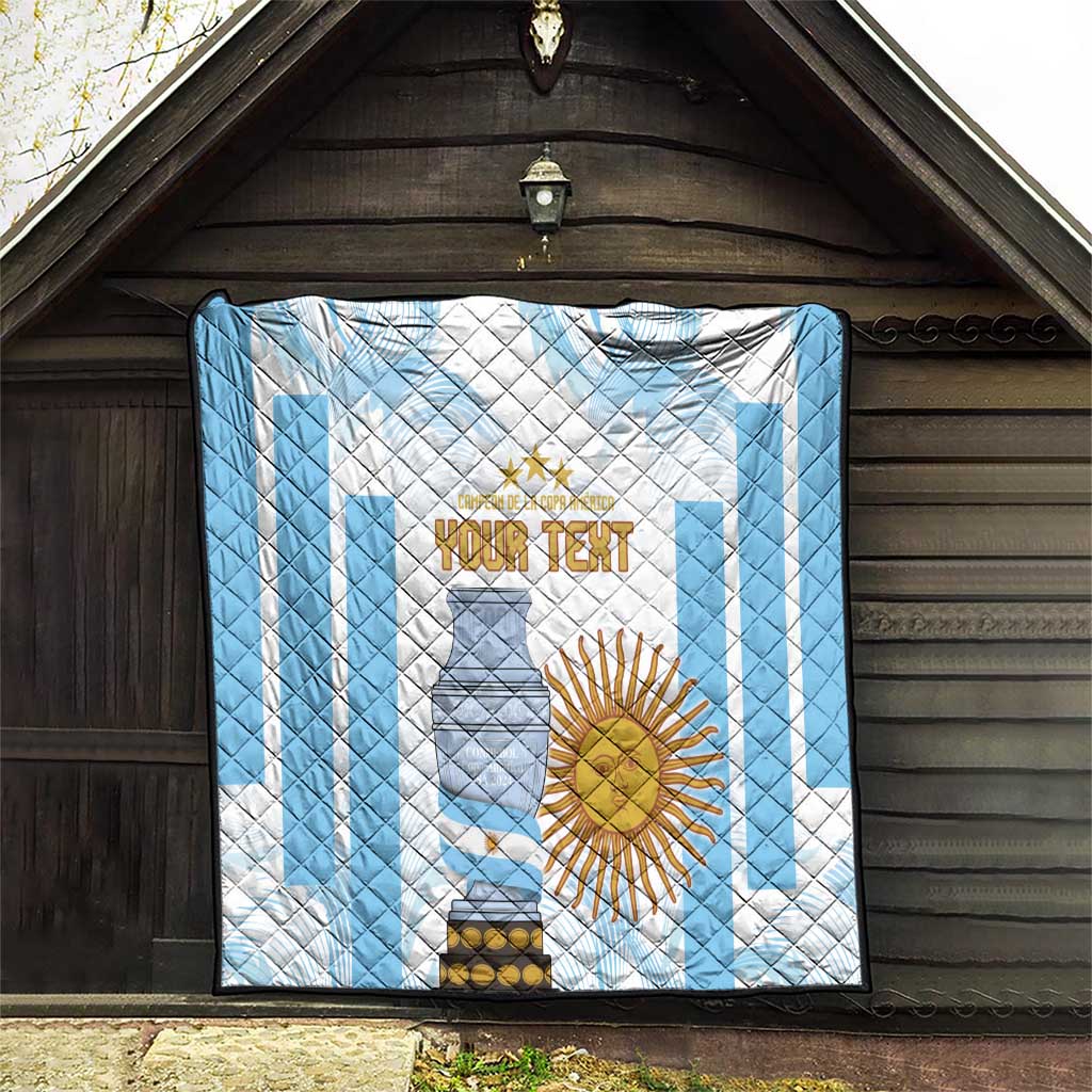 Argentina Champions Football Custom Quilt Campeon de America - Wonder Print Shop