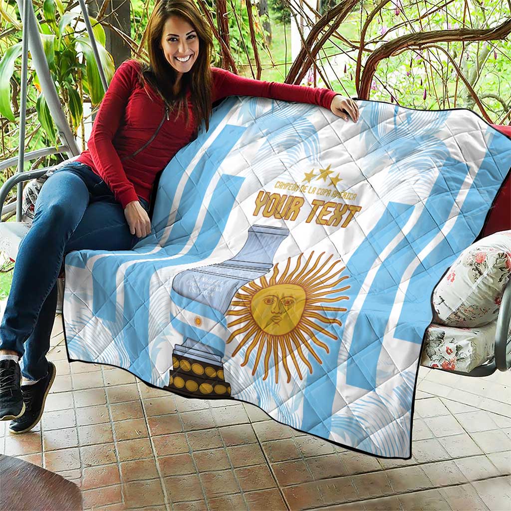 Argentina Champions Football Custom Quilt Campeon de America - Wonder Print Shop