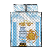 Argentina Champions Football Custom Quilt Bed Set Campeon de America - Wonder Print Shop