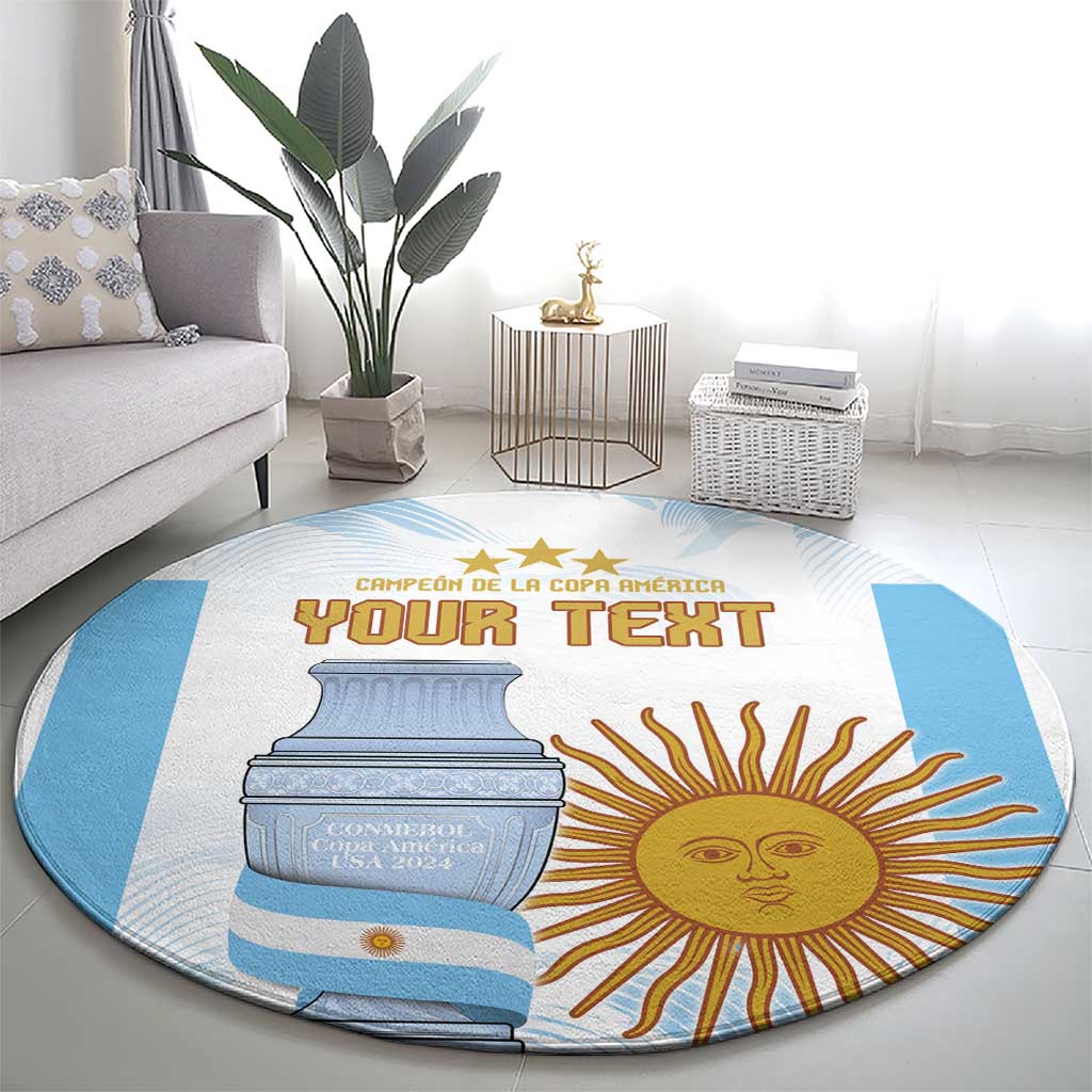 Argentina Champions Football Custom Round Carpet Campeon de America