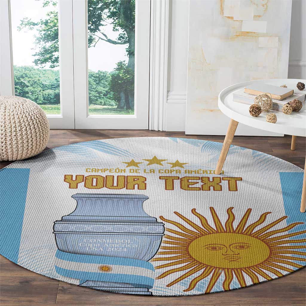 Argentina Champions Football Custom Round Carpet Campeon de America