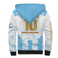 Argentina Champions Football Custom Sherpa Hoodie Campeon de America - Wonder Print Shop