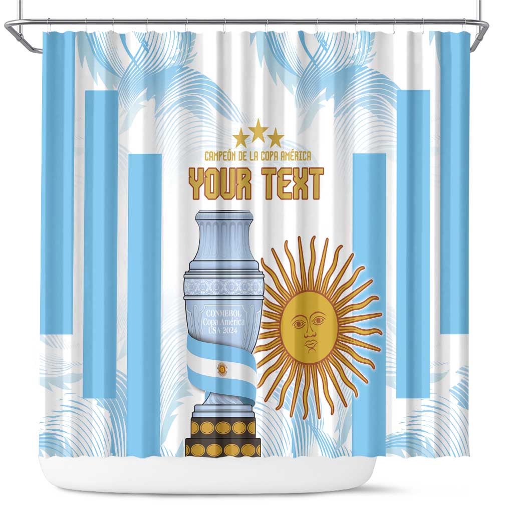 Argentina Champions Football Custom Shower Curtain Campeon de America