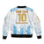 Argentina Champions Football Custom Sleeve Zip Bomber Jacket Campeon de America - Wonder Print Shop