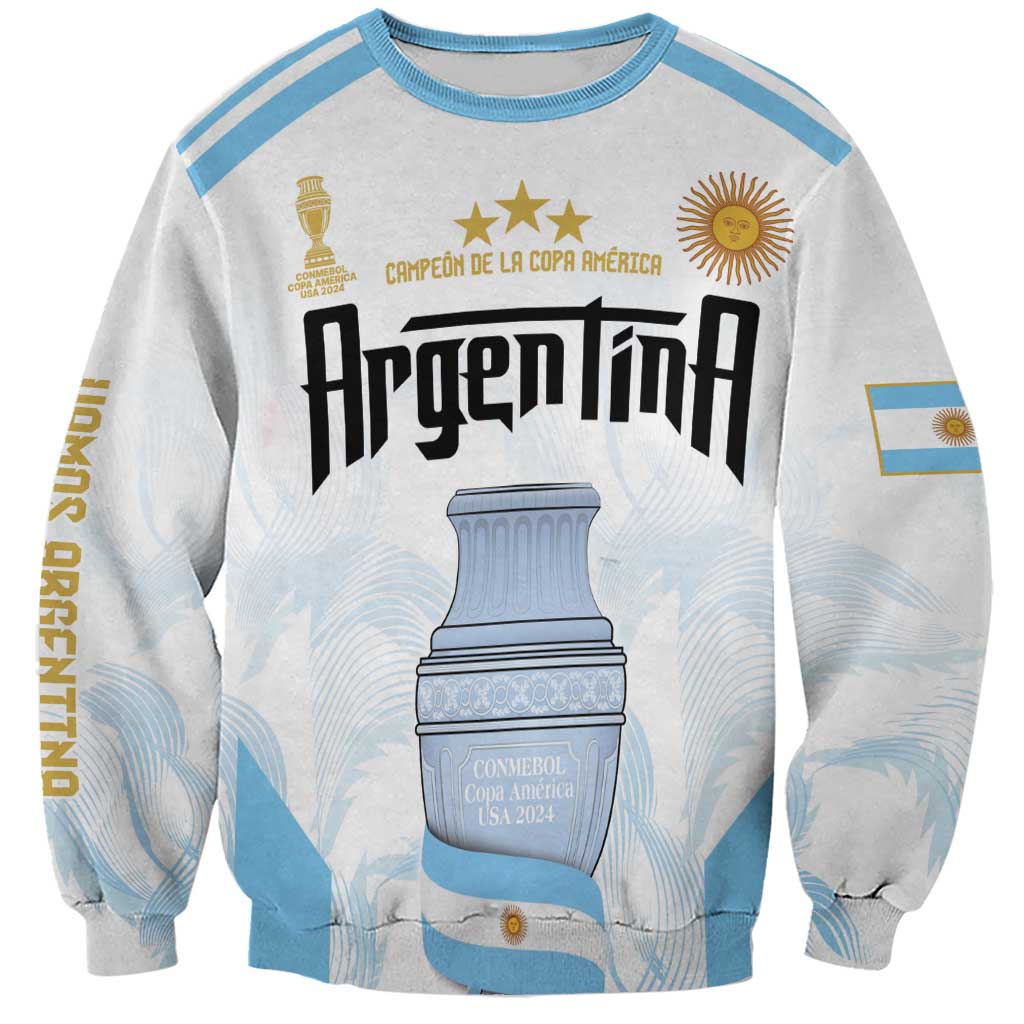 Argentina Champions Football Custom Sweatshirt Campeon de America - Wonder Print Shop