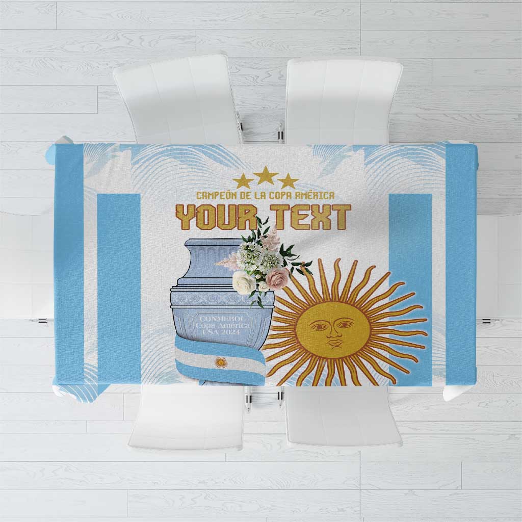 Argentina Champions Football Custom Tablecloth Campeon de America - Wonder Print Shop