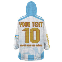 Argentina Champions Football Custom Wearable Blanket Hoodie Campeon de America - Wonder Print Shop