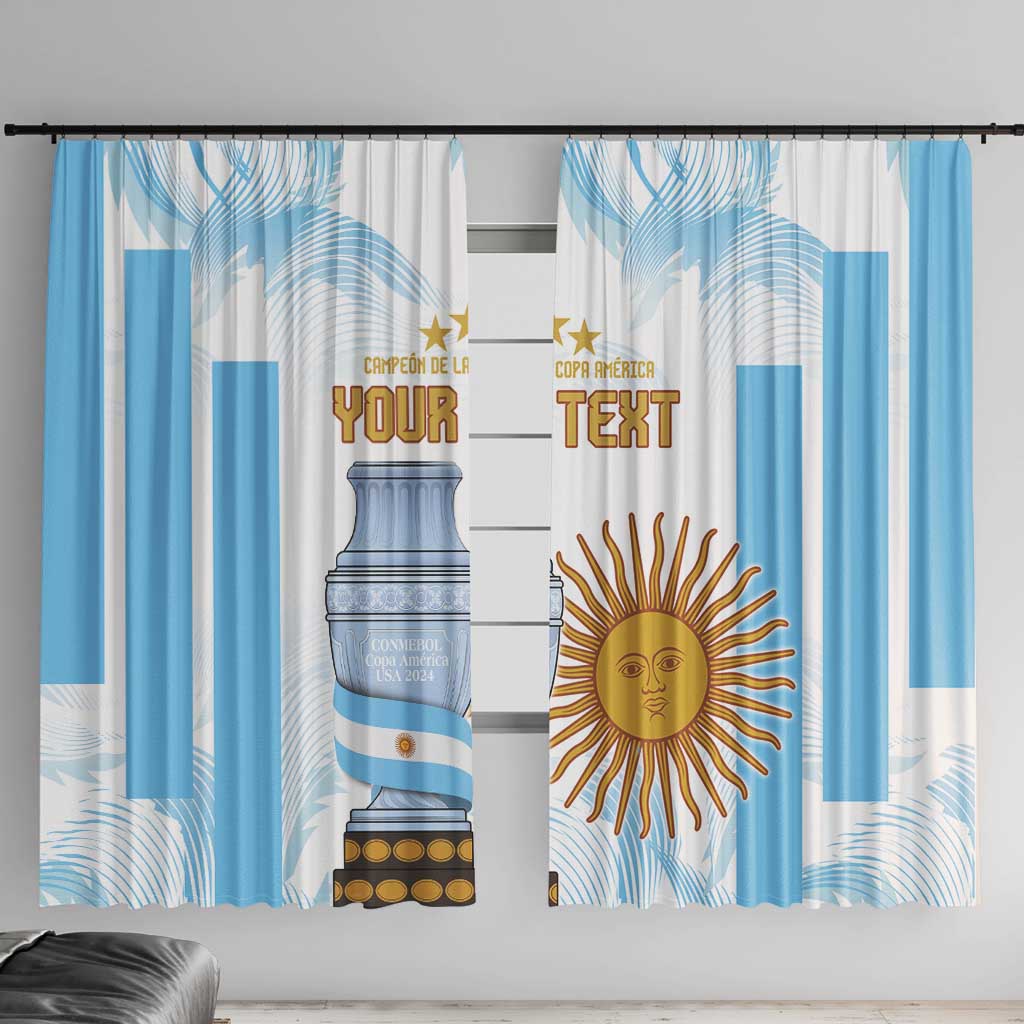 Argentina Champions Football Custom Window Curtain Campeon de America - Wonder Print Shop
