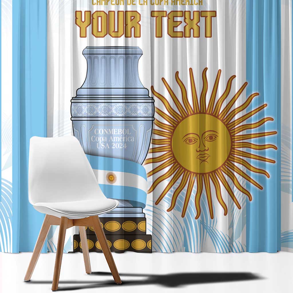 Argentina Champions Football Custom Window Curtain Campeon de America - Wonder Print Shop