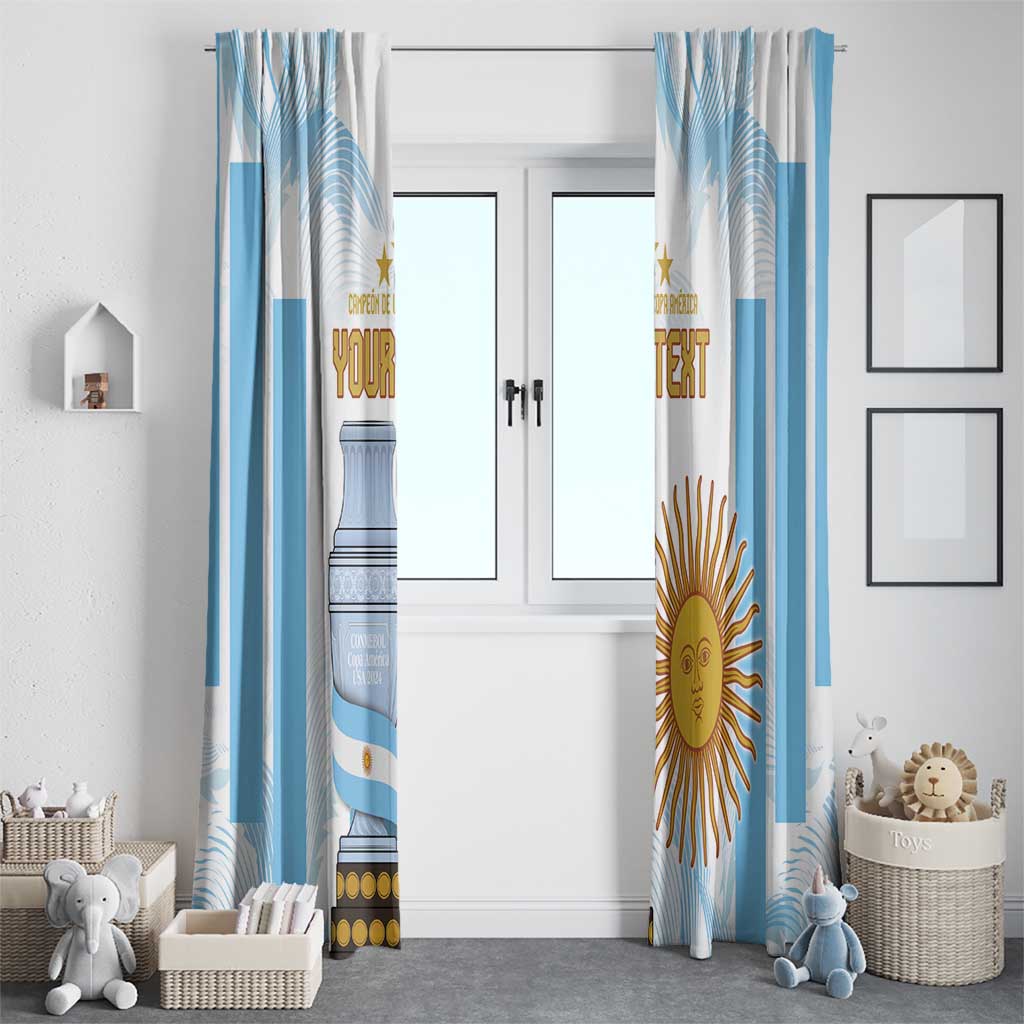 Argentina Champions Football Custom Window Curtain Campeon de America - Wonder Print Shop