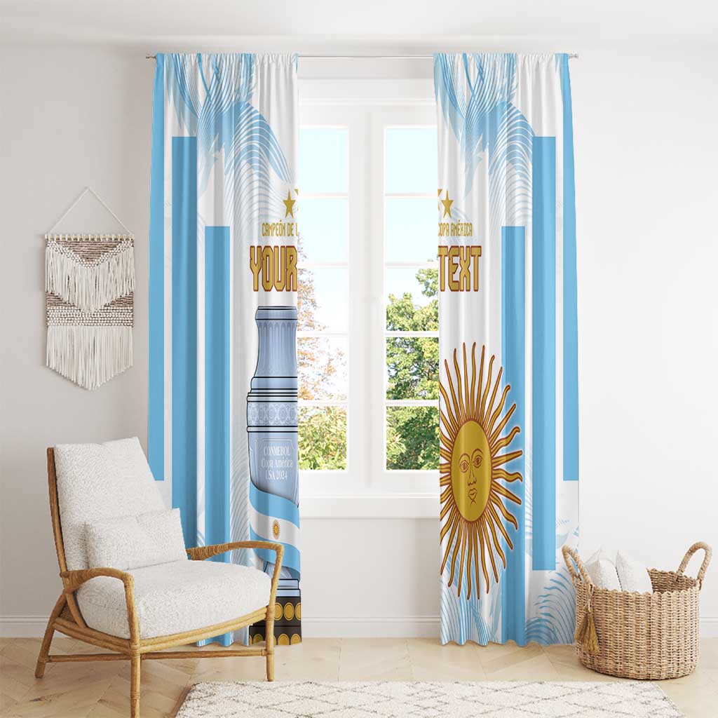 Argentina Champions Football Custom Window Curtain Campeon de America - Wonder Print Shop