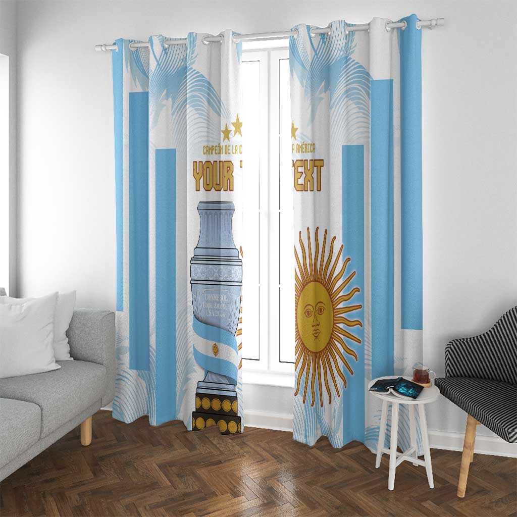 Argentina Champions Football Custom Window Curtain Campeon de America - Wonder Print Shop