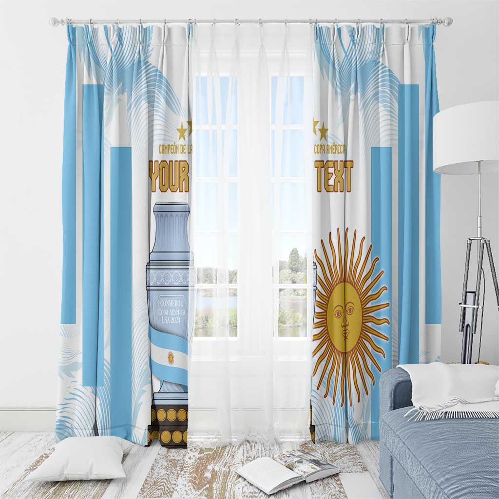 Argentina Champions Football Custom Window Curtain Campeon de America - Wonder Print Shop
