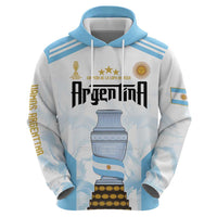 Argentina Champions Football Custom Zip Hoodie Campeon de America - Wonder Print Shop