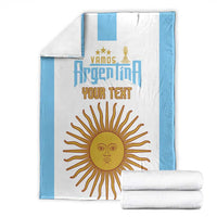 Vamos Argentina Champions Football Custom Blanket White and Sky Blue