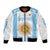 Vamos Argentina Champions Football Custom Bomber Jacket White and Sky Blue LT9 - Wonder Print Shop