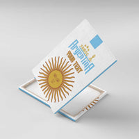 Vamos Argentina Champions Football Custom Canvas Wall Art White and Sky Blue LT9 - Wonder Print Shop