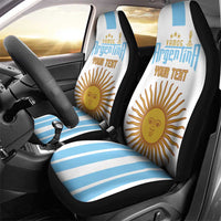 Vamos Argentina Champions Football Custom Car Seat Cover White and Sky Blue LT9 - Wonder Print Shop
