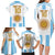Vamos Argentina Champions Football Custom Family Matching Long Sleeve Bodycon Dress and Hawaiian Shirt White and Sky Blue LT9 - Wonder Print Shop