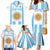 Vamos Argentina Champions Football Custom Family Matching Mermaid Dress and Hawaiian Shirt White and Sky Blue LT9 - Wonder Print Shop