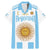 Vamos Argentina Champions Football Custom Family Matching Mermaid Dress and Hawaiian Shirt White and Sky Blue LT9 - Wonder Print Shop