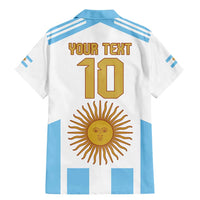 Vamos Argentina Champions Football Custom Family Matching Mermaid Dress and Hawaiian Shirt White and Sky Blue LT9 - Wonder Print Shop