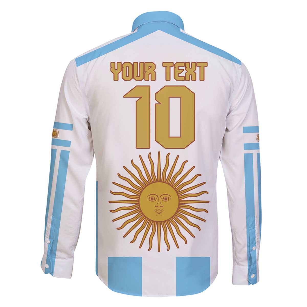 Vamos Argentina Champions Football Custom Family Matching Off Shoulder Short Dress and Hawaiian Shirt White and Sky Blue LT9 - Wonder Print Shop